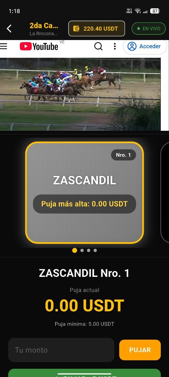 Transmisión en Vivo